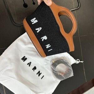 Marni denim shoulder bag